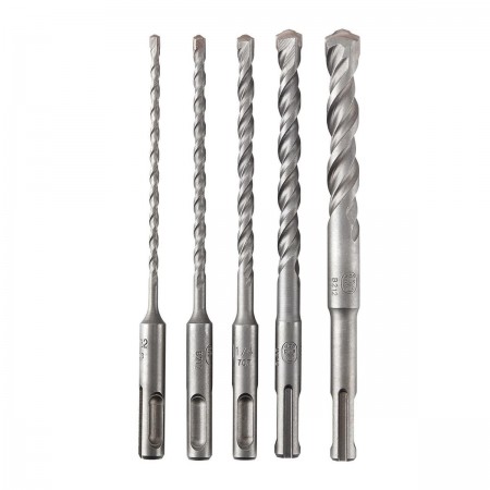 SDS-PLUS Type Rotary Hammer Bits Set, 5 Piece