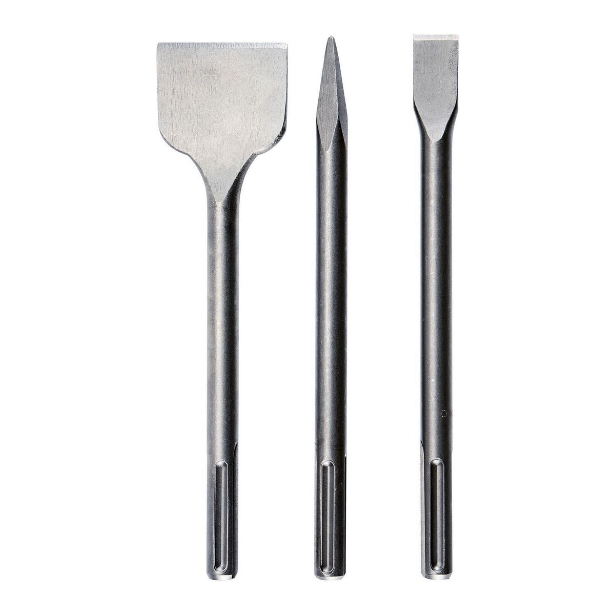 SDS-MAX Type Masonry Chisel Bit Set, 3 Piece