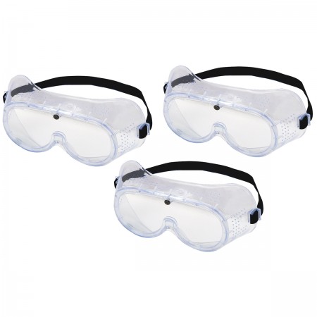 Safety Goggles, 3 Pk.