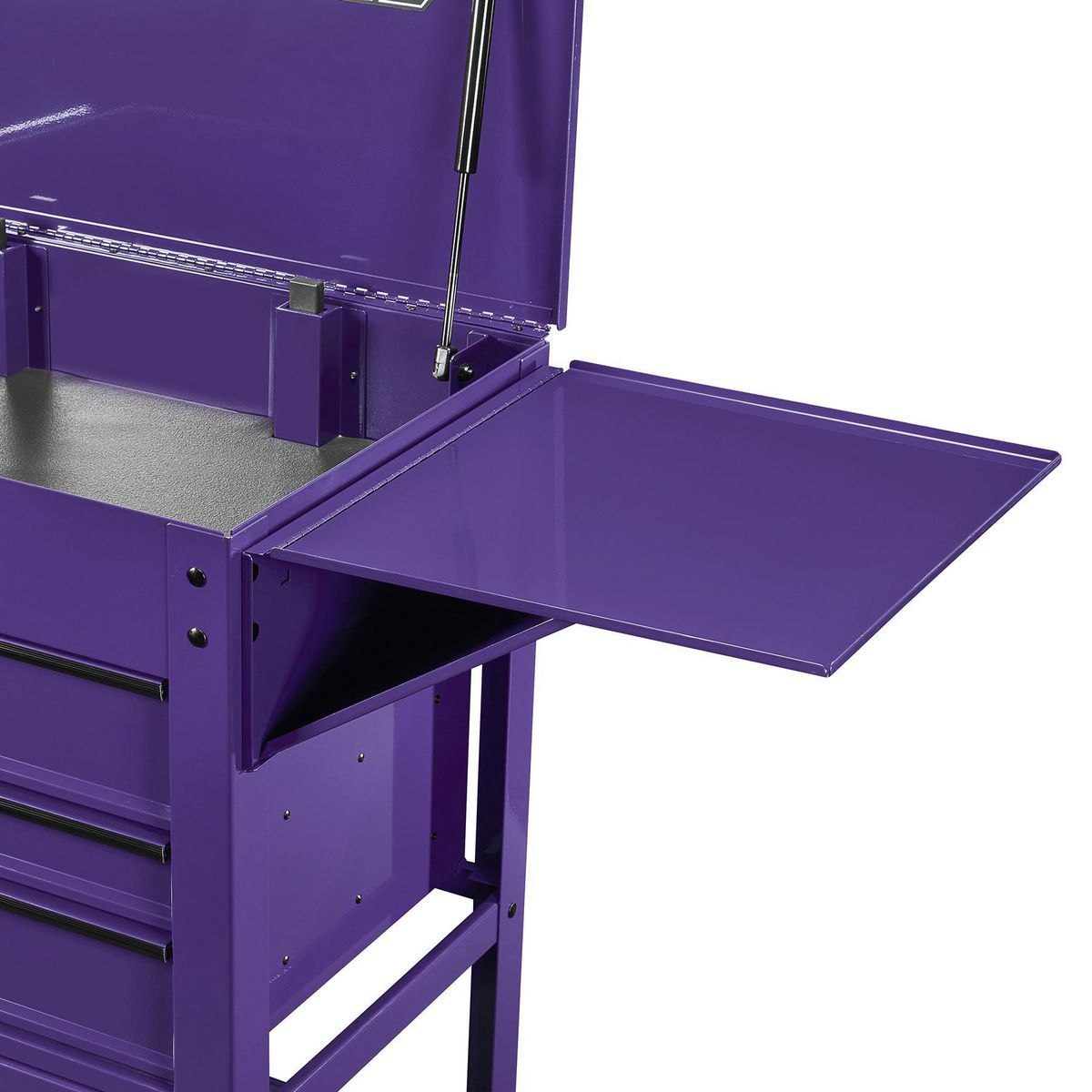 Side Tray for 5-Drawer Mechanics Cart and 6-Drawer Full-Bank Cart, Purple