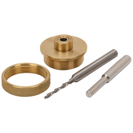 Solid Brass Router Inlay Kit with Bit, 4 Pc.