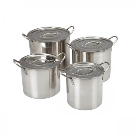 Stainless Steel Stock Pot Set, 4 Pc.