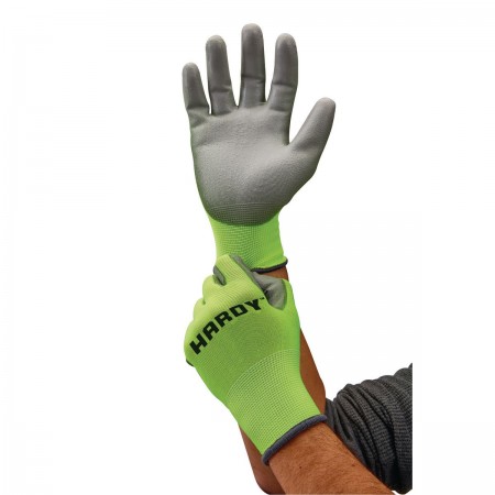 Touchscreen Hi-Vis Polyurethane Coated Work Gloves Medium