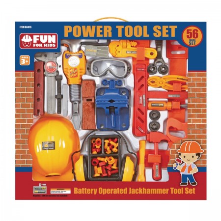 Toy Power Tool Set, 56 Pc.
