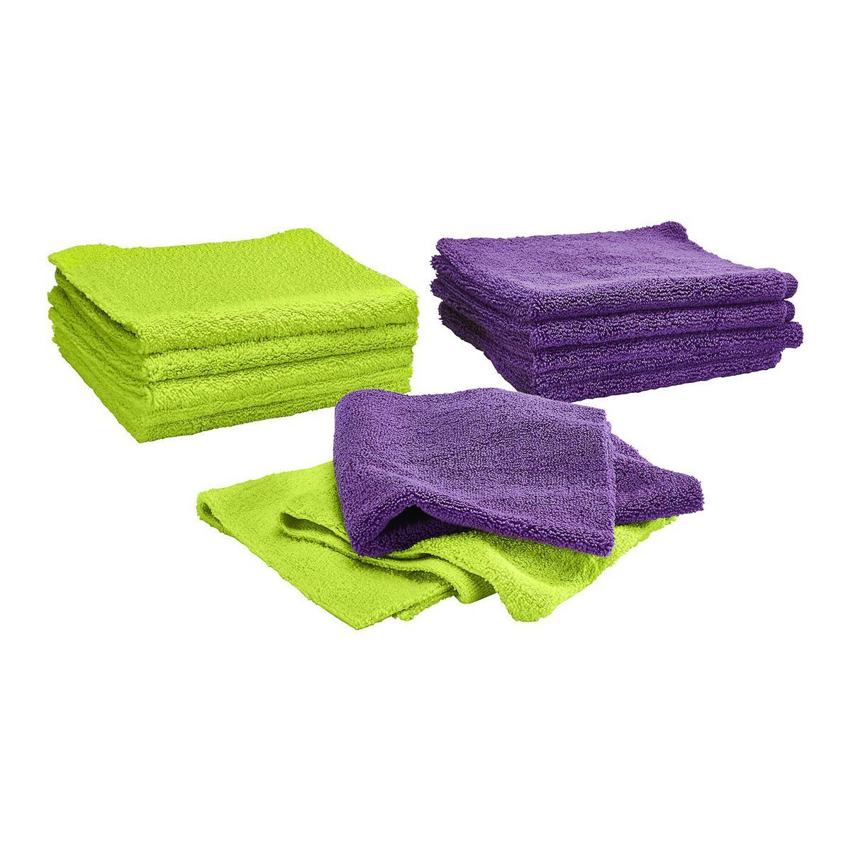 Ultra-Plush Edgeless Microfiber Towels, 12-Pack