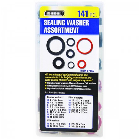 Washer/Seal Assortment, 141 Pc.