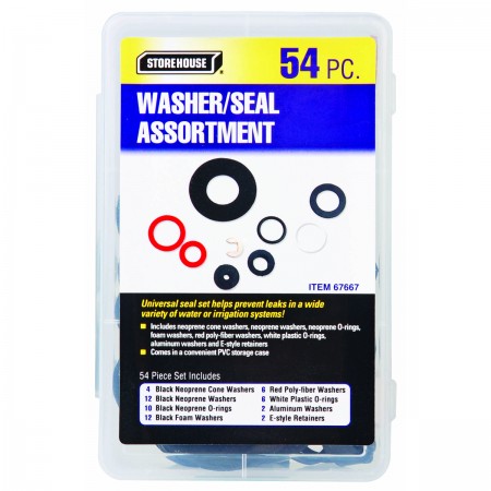 Washer/Seal Assortment, 54 Piece