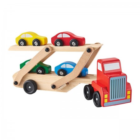 Wooden Car Carrier Toy