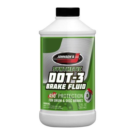 12 fl. oz.  Synthetic DOT-3 Brake Fluid