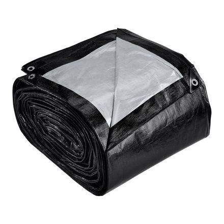 30 ft. x 40 ft. Silver and Black Extreme-Duty, Weather-Resistant Tarp