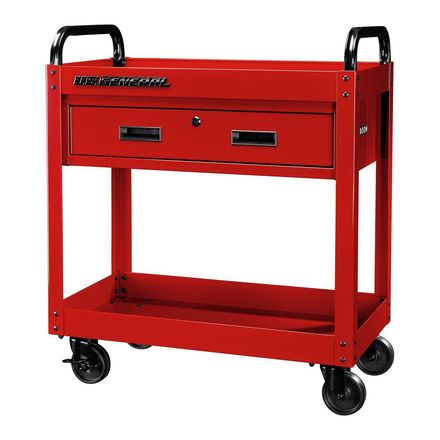 30 in., 1-Drawer Service Cart, Red