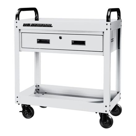 30 in., 1-Drawer Service Cart, White