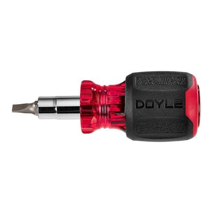 6-in-1 Stubby Multi-bit Screwdriver/Nut Driver