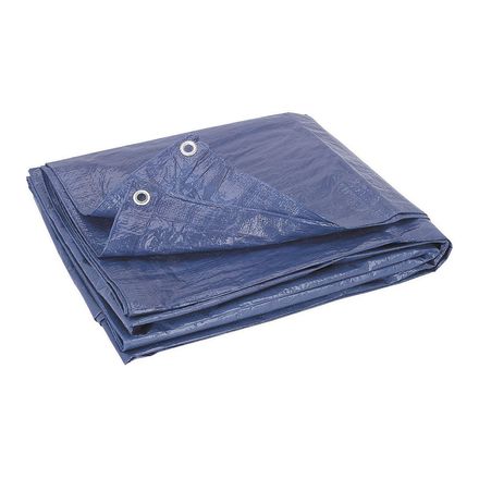 HFT 5 ft. 6 in. x 7 ft. 6 in. Blue All-Purpose/Weather-Resistant Tarp