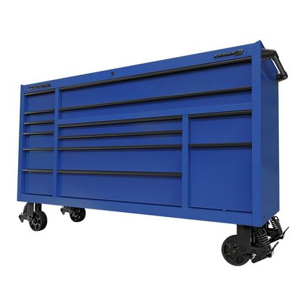 U.S. GENERAL 72 in. x 22 in. Triple-Bank Roll Cab, Series 3, Blue