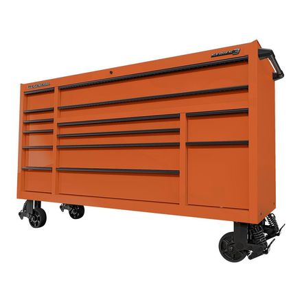 U.S. GENERAL 72 in. x 22 in. Triple-Bank Roll Cab, Series 3, Orange