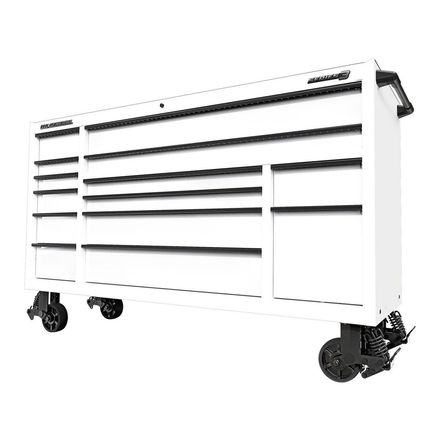 U.S. GENERAL 72 in. x 22 in. Triple-Bank Roll Cab, Series 3, White